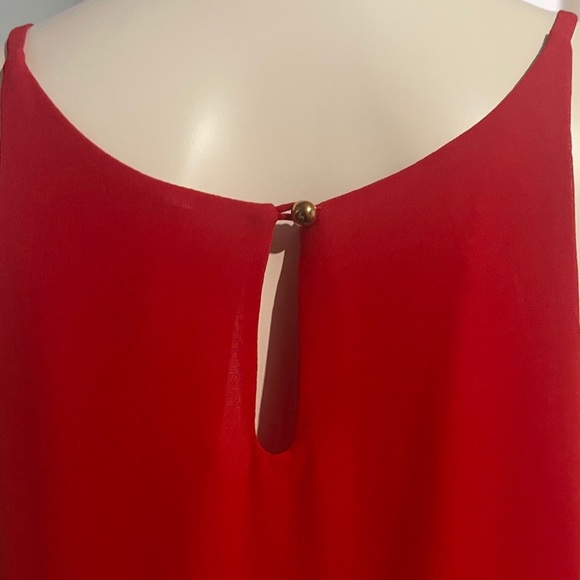 Size M | DNA Couture | Red Pleated Blouse/Top - Picture 12 of 16